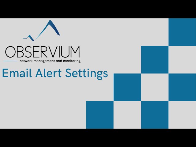Observium Email Transport/Alert Settings