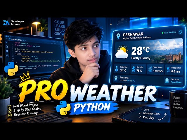 Build a PRO Weather App with Python — the ULTIMATE Project!