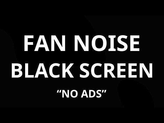 ASMR Fan Sound for Sleep 🌙 Continuous Fan Hum to Block Noise & Calm Your Mind