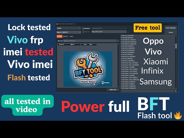 BFT FLASH Tool 🔥 Powerful Free Tool | IMEI Repair, FRP Unlock & Flashing 100% Working ✅