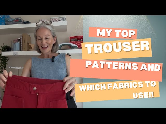 Trouser patterns and fabric suggestions for the transitional seasons 😊 