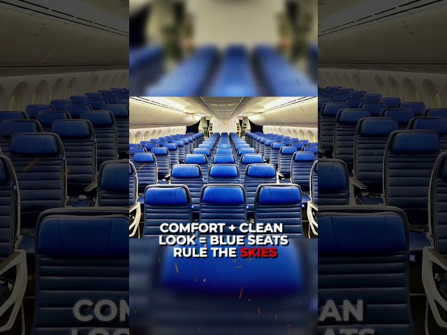 Why airline seats are blue