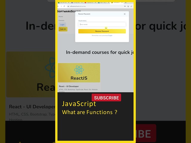 JavaScript Tutorial For Beginners (JavaScript Functions) JavaScript Telugu, JS, Learn JavaScript