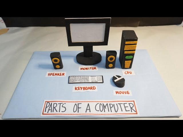 Computer Model Project |How to make computer model |Parts of a computer| Exhibition model for school