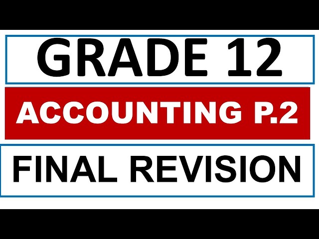 ACCOUNTING  PAPER 2 may june exam  GRADE 12 2026 FINAL EXAMS  accounting paper 2  PREP THUNDEREDUC