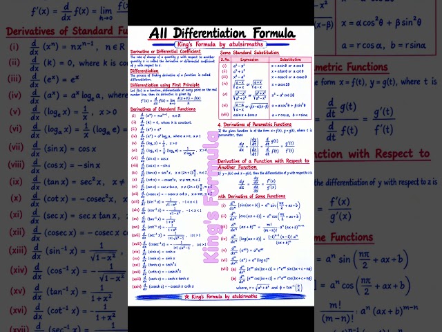 differentiation class 12 one shot | differentiability class 12 one shot