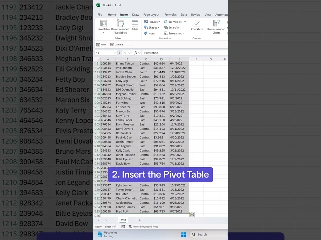 How to create a Pivot Table in 3 steps. 🤓 #excel #pivot #tutorial
