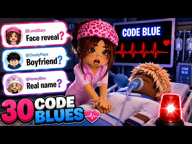 Saving 30 Code Blues While Exposing My Secrets... 🤫| Roblox Maple Hospital