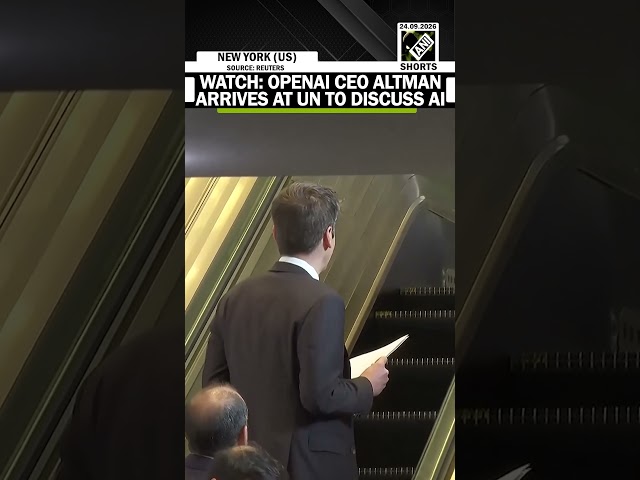 WATCH: OpenAI CEO Sam Altman arrives at UN to discuss artificial intelligence