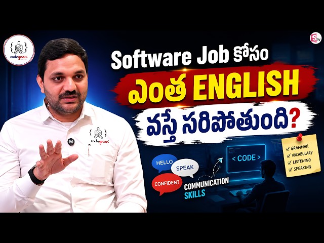Codegnan : How Much English Is Needed for a Software Job? SumanTV Anchor Nagaraju