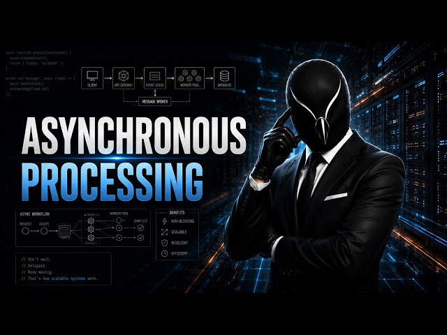 Asynchronous Processing — Async/Await, Event Loops, Queues & Backpressure