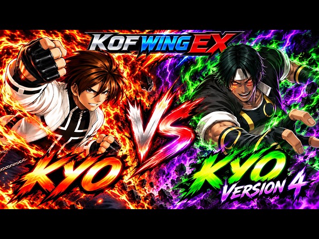 Kyo vs Kyo V4 | KOF Wing EX | CPU vs CPU | #0000000021