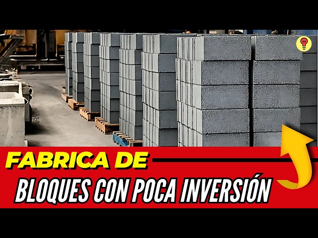 Cómo Montar una FÁBRICA DE BLOQUES DE CONCRETO Rentable 🧱