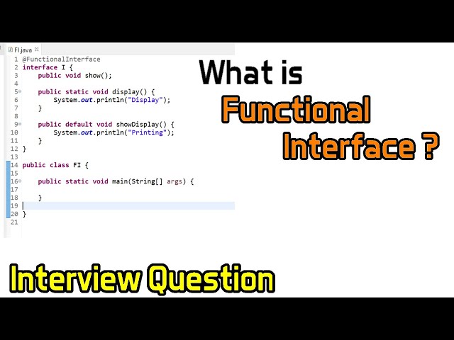 What is Functional Interface ? | Interview Question | Java8 | Hindi