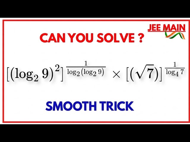 This Logarithm Problem Looks Impossible… Can You Solve