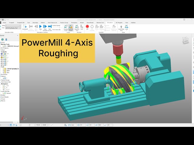PowerMill 4-Axis Roughing Masterclass (Part 7) | Remove Heavy Material Like a Pro!