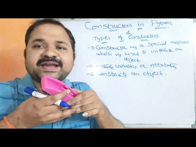 Constructors in Python Programming || Types of Constructors || Parameter less || Parameterized