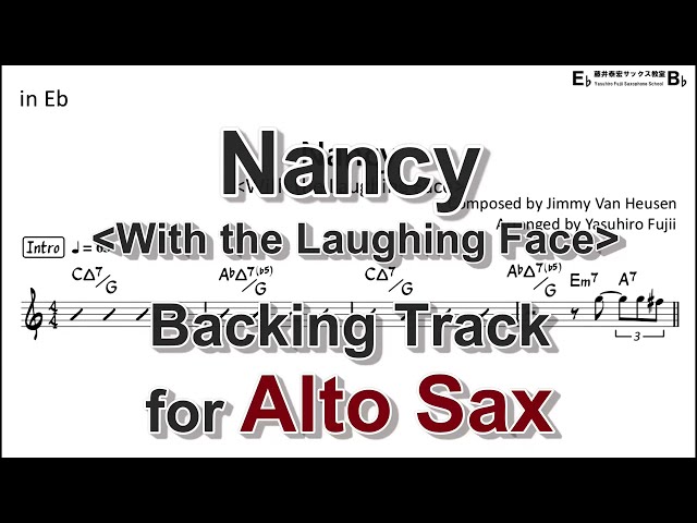 Nancy (With the Laughing Face) - Backing Track with Sheet Music for Alto Sax