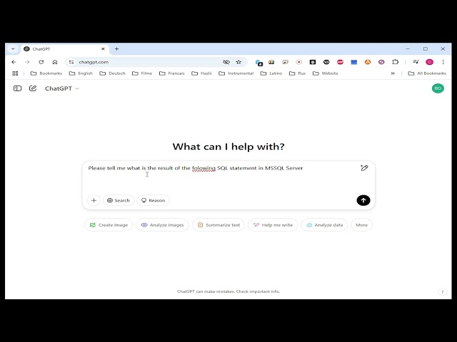 SQL Server and ChatGPT about ORDER BY trouble
