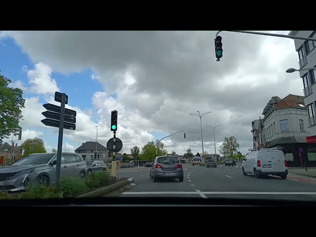 Our way going to Eeklo, Belgium a scenic road trip
