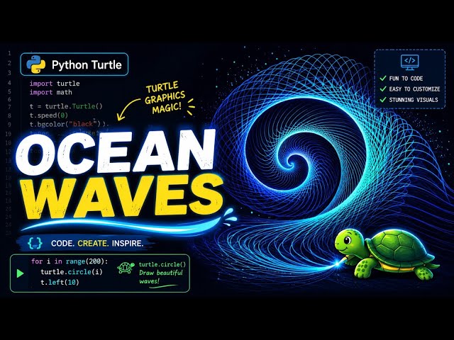 "I Made the OCEAN Wave Using Just Python Code 🌊🐍"
