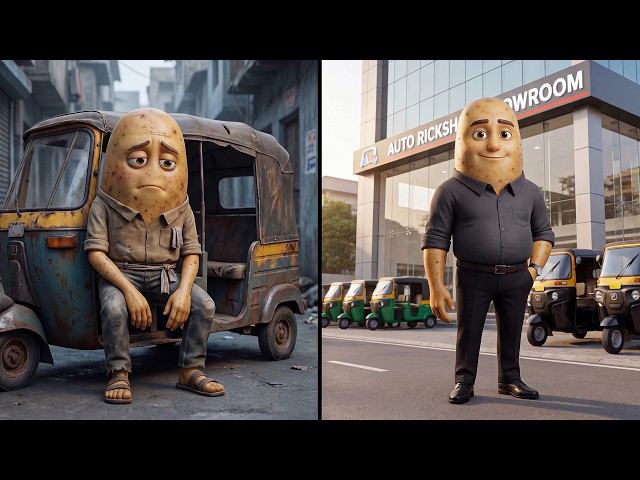 Gareeb Aloo Driver Ban Gya Showroom Ka Maalik | Sabji Cartoon Story