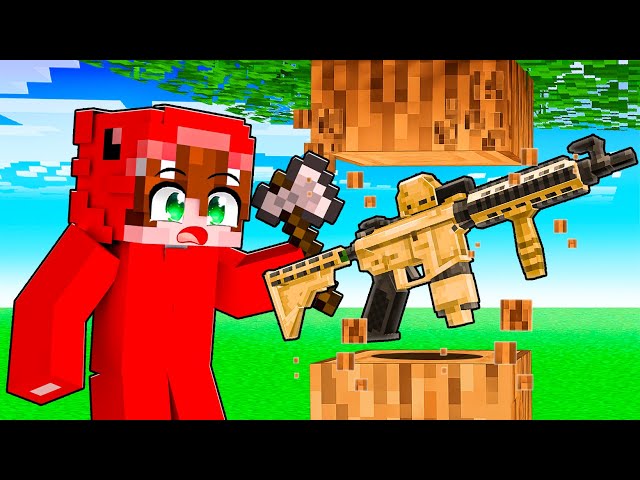 Todos los Bloques dan ARMAS ALEATORIAS en Minecraft!