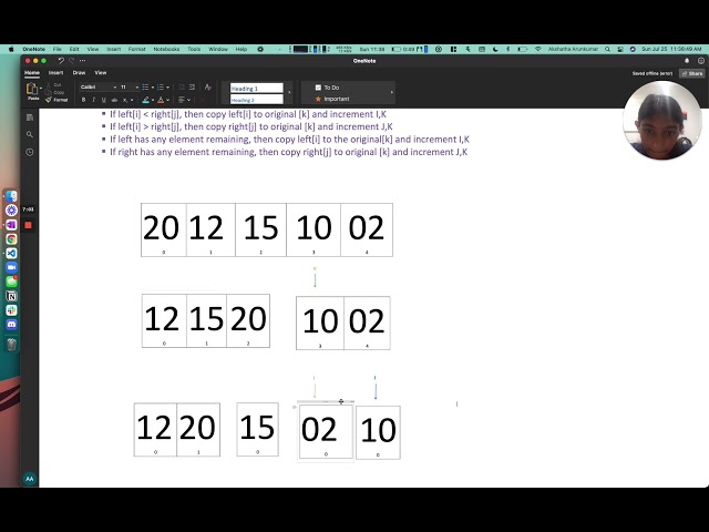 Merge sort Algorithm