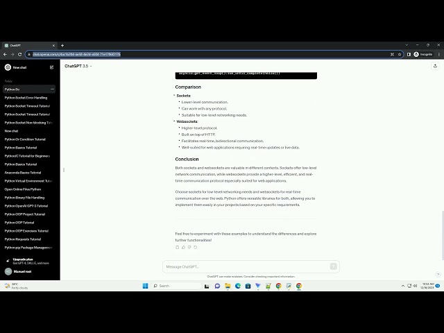 python socket vs websocket