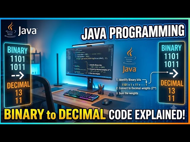 Binary to Decimal conversion || JAVA CODE