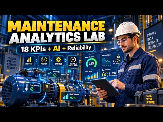 Maintenance KPI Dashboard, Weibull Analysis, CMMS Analytics & Reliability Tools Demo