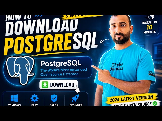 📌 TitleHow to Download & Install PostgreSQL on Windows | Step-by-Step Guide (2026) #dataanalytics 