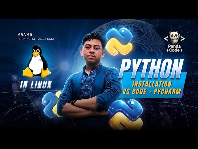 How to Install Python, VS Code & PyCharm on Linux | Full Setup Guide (Bangla) | 🐼 Panda Code 🐼
