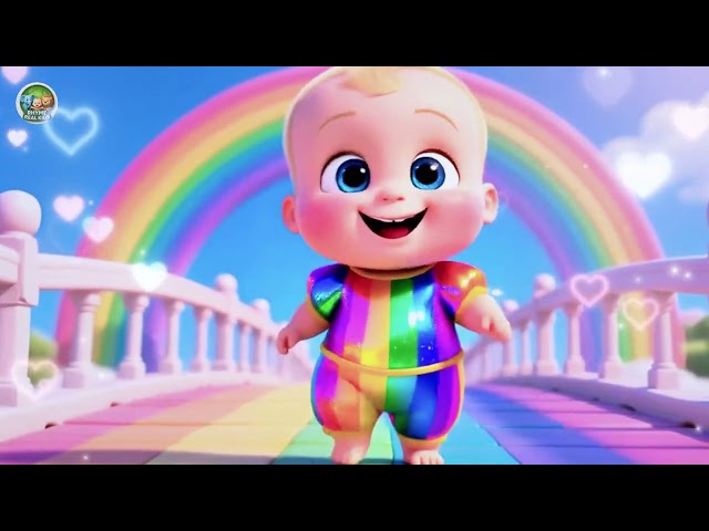 Baby Rainbow 🌈🎶 Fun Colors Song for Kids | Bright Nursery Rhyme