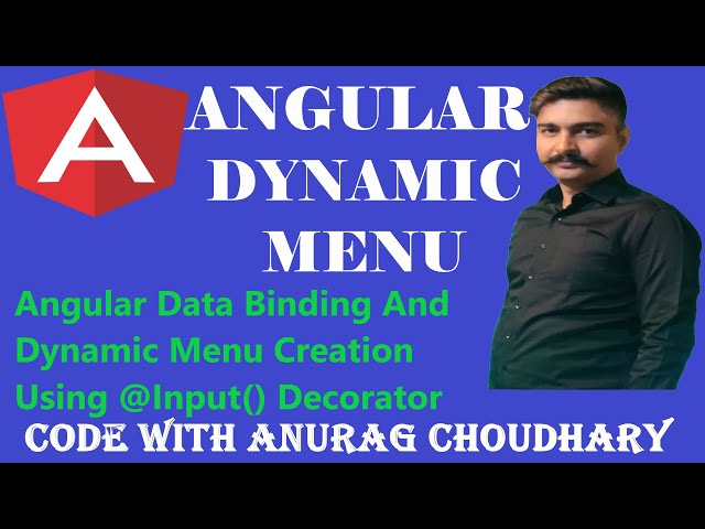 Angular Tutorial Dynamic Menu, Menu Icon with Color, Angular NgFor, Angular @Input() decorator