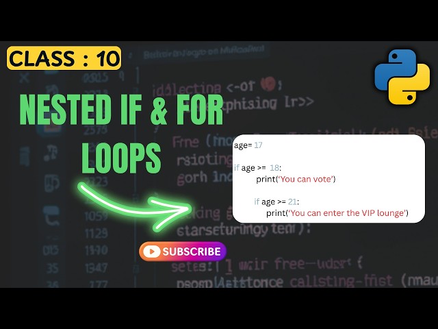 Python Programming: Nested If & For Loops Explained