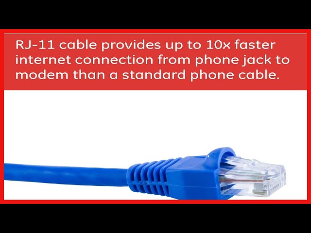 Aumenta la velocidad de tu internet con este cable de módem RJ-11 de alta velocidad