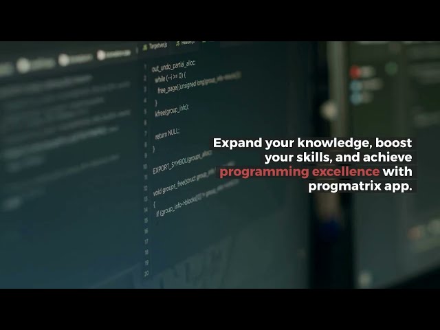 ProgMatrix: Unleash Your Coding Superpowers and Conquer the Programming World!
