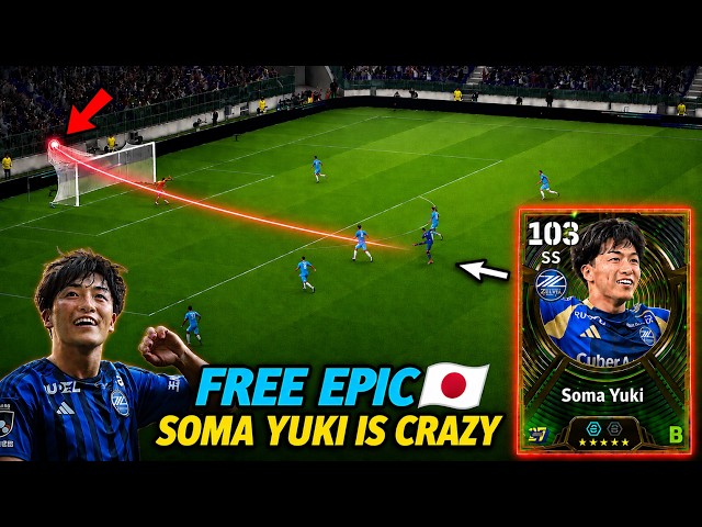Soma Yuki Is CRAZY!🤯BEST FREE Epic Hole Player Card? | Full Review #efootball #efootballmobile #epic
