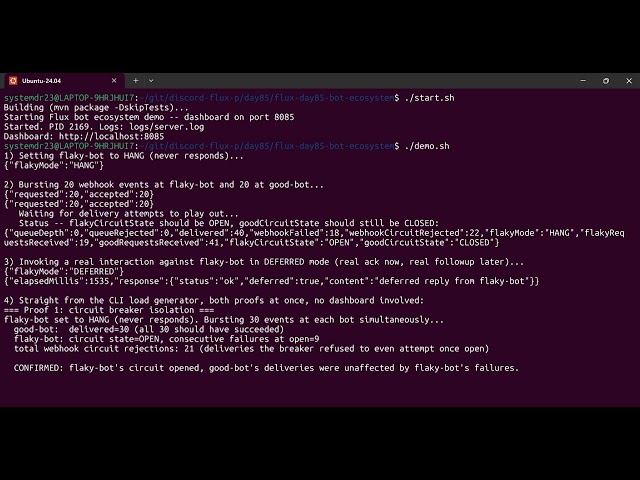 Day 85: Discord-Style Bot Platform | Webhooks, HMAC Signing, Interactions API & Circuit Breakers