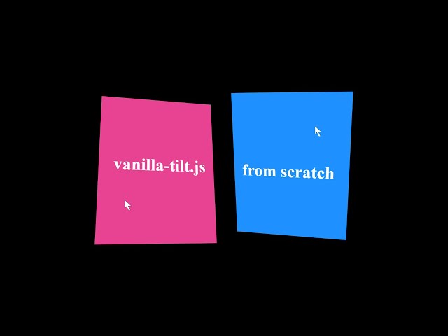 Tilt Effect on Mouse Over (HTML, CSS and JavaScript)