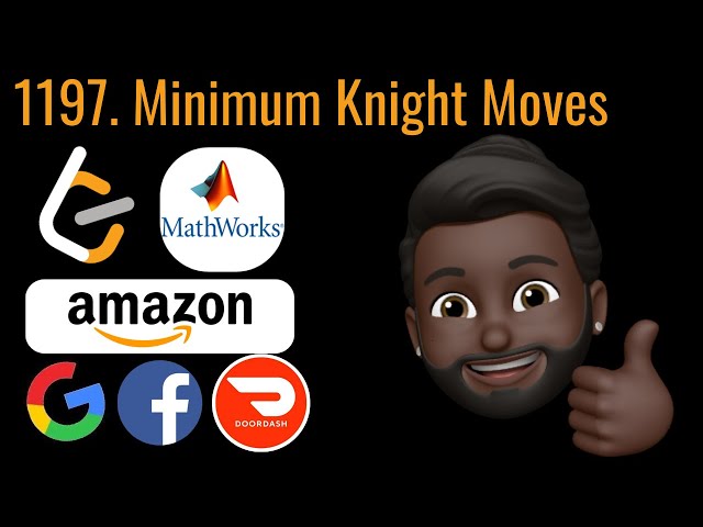 Leetcode 1197 | Minimum Knight Moves (Solution Explained) | Asked by Mathworks, DoorDash, & Amazon