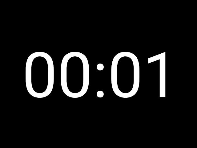 Timer Clock 0 to 5 minutes .. Black Screen timer Free Use Your Videos