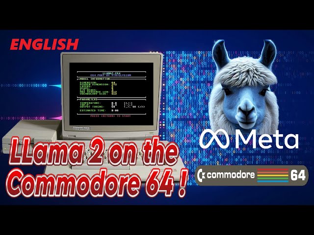 🚀 LLama2 on the Commodore C64 🖥: an AI model 🧠? Yes, it's real! 🔥
