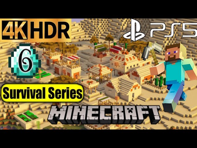 Minecraft Survival Series in Hindi | Minecraft on PS5 | Minecraft Survival | Gameplay Part 6(4K HDR)
