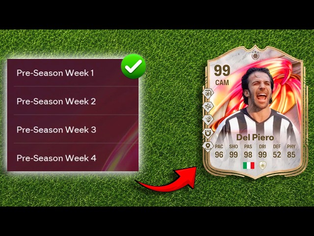 How to Complete Pre Season Completionist Objectives in FC 26! 🔥 (99 Del Piero)