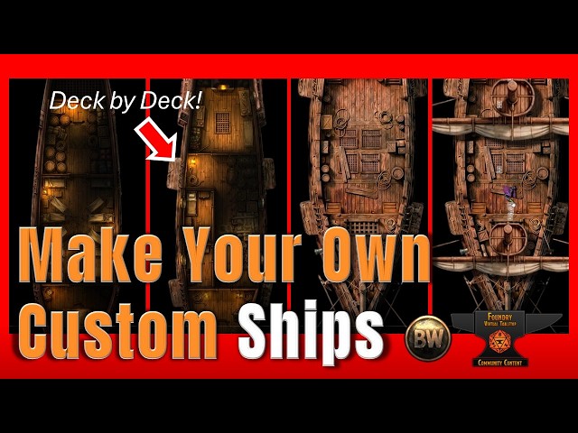 Multi-Level Maps in Minutes: Build a Ship Deck by Deck #FoundryVTT #dndmaps #roll20