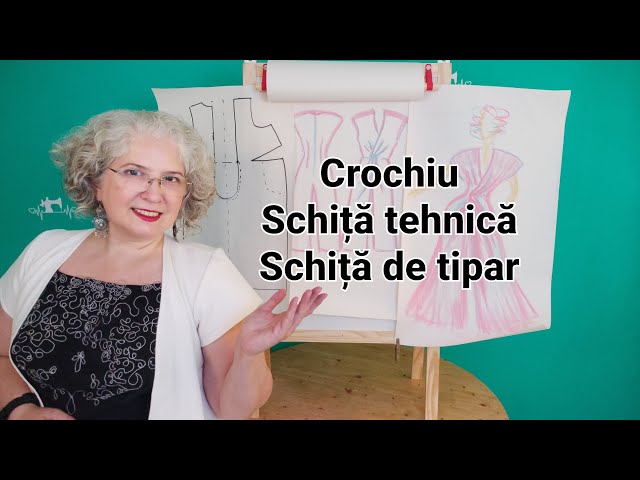 Desenul in croitorie - Crochiu, Schița tehnică,  Schița de tipar