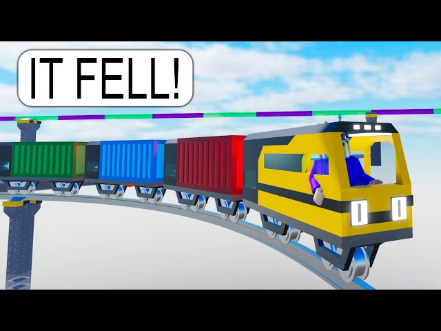 I Drive the LONGEST Train on Roblox BUT It Only Has ONE Track
