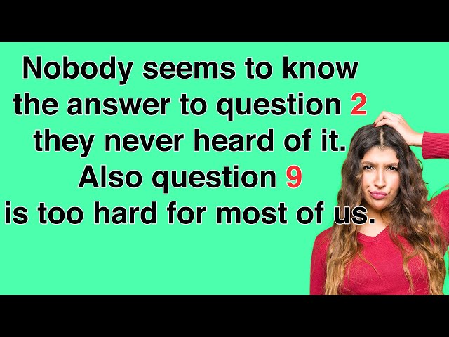 10 Mixed Knowledge Questions